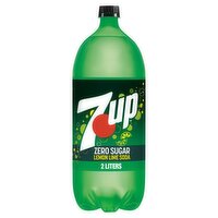 7UP Zero Sugar Lemon Lime Soda, 2 L