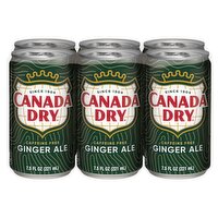 Canada Dry Ginger Ale, 7.5 fl oz, 6 count, 45 Fluid ounce