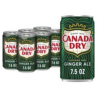 Canada Dry Ginger Ale, 7.5 fl oz, 6 count