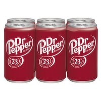 Dr Pepper Mini Soda, 7.5 fl oz, 6 count