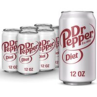 Dr Pepper Diet Soda, 6 count, 12 fl oz