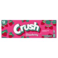 Crush Strawberry Soda, 12 fl oz, 12 count