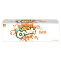 Diet Crush Low Calorie Orange Soda, 12 fl oz, 12 count