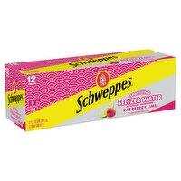 Schweppes Raspberry Lime Sparkling Seltzer Water, 12 fl oz, 12 count