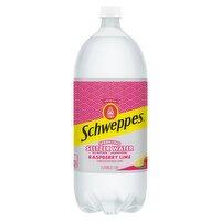 Schweppes Raspberry Lime Unsweetened Sparkling Seltzer Water, 2 liter