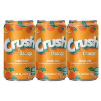 Crush Orange Soda, 7.5 fl oz, 6 count, 45 Fluid ounce