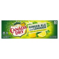 Canada Dry Ginger Ale and Lemonade, 12 fl oz, 12 count