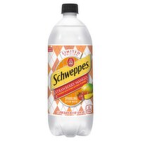 Schweppes Strawberry Mango Sparkling Seltzer Water Limited Edition, 33.8 fl oz