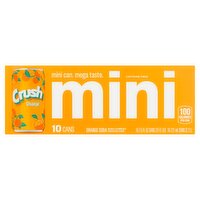 Crush Mini Orange Soda, 7.5 fl oz, 10 count, 75 Fluid ounce