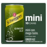 Schweppes Ginger Ale, 7.5 fl oz, 10 count