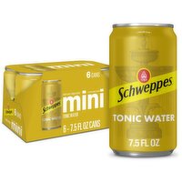 Schweppes Premium Mini Tonic Water, 7,5 fl oz, 6 count