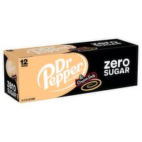 Dr Pepper Zero Sugar Cream Soda, 12 fl oz, 12 count