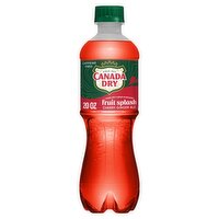 Canada Dry Fruit Splash Cherry Ginger Ale Soda, 20 fl oz, 20 Fluid ounce