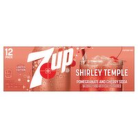 7UP Shirley Temple Pomegranate and Cherry Soda Limited Edition, 12 fl oz, 12 count