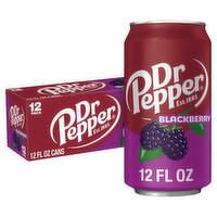 Dr Pepper Blackberry Soda, 12 fl oz, 12 count