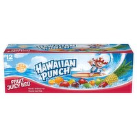 Hawaiian Punch Fruit Juicy Red Juice Drink, 12 fl oz, 12 count