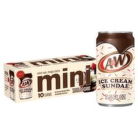 A&W Mini Ice Cream Sundae Soda Limited Edition, 7.5 fl oz, 10 count