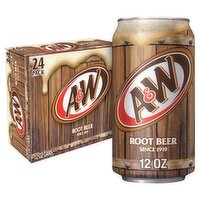 A&W Root Beer, 12 fl oz, 24 count