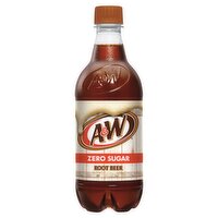 A&W Zero Sugar Root Beer Soda, 20 fl oz