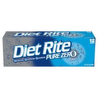 Diet Rite Pure Zero Cola, 12 fl oz, 12 count