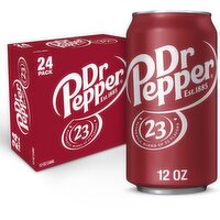 Dr Pepper Soda, 12 fl oz, 24 count