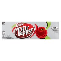 Dr Pepper Diet Cherry Soda, 12 fl oz, 12 count