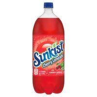 Sunkist Cherry Limeade Soda, 2 L Bottle