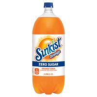 Sunkist Zero Sugar Orange Soda, 2 L, 2 Litre