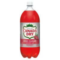 Canada Dry Zero Sugar Cranberry Ginger Ale, 2.1 qt, 67.6 Fluid ounce