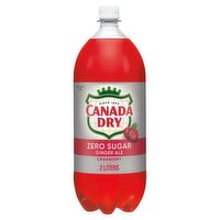 Canada Dry Zero Sugar Cranberry Ginger Ale, 2.1 qt