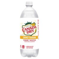 Canada Dry Zero Sugar Tonic Water, 33.8 fl oz