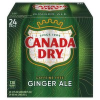 Canada Dry Ginger Ale, 12 fl oz, 24 count