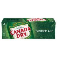 Canada Dry Ginger Ale, 12 fl oz, 12 count, 144 Fluid ounce