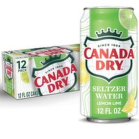 Canada Dry Lemon Lime Sparkling Seltzer Water, 12 fl oz, 12 count