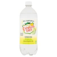 Canada Dry All Natural Lemon Lime Sparkling Seltzer Water, 33.8 fl oz