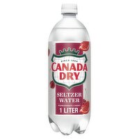 Canada Dry Pomegranate Cherry Seltzer Water, 1 liter