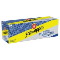 Schweppes Original Sparkling Seltzer Water, 12 fl oz, 12 count