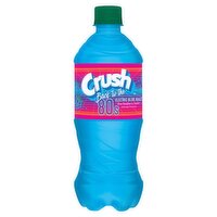 Crush Back to the 80s Electric Blue Razz Blue Raspberry Soda, 20 fl oz