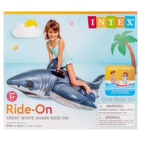 Intex Great White Shark Ride-On, Ages 3+ Years, 1 count