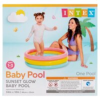 Intex Sunset Glow Baby Pool, Ages 1-3 Years, 1 count