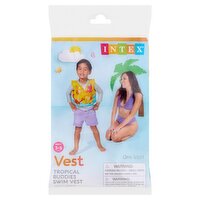 Intex Tropical Buddies Swim Vest, Ages 3-5 Years, 1 count