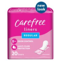 Carefree Unscented Regular Liners, 20 count, 20 Each