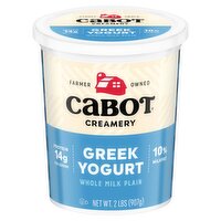 Cabot Creamery Whole Milk Plain Greek Yogurt, 2 lbs