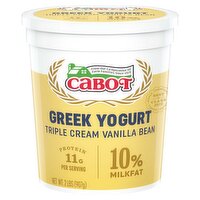 Cabot Creamery Triple Cream Vanilla Bean Greek Yogurt, 2 lbs