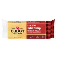 Cabot Creamery New York Extra Sharp Cheddar Cheese, 8 oz, 8 Ounce