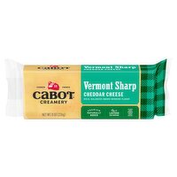 Cabot Creamery Vermont Sharp Cheddar Cheese, 8 oz, 8 Ounce