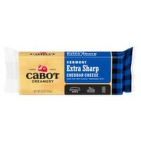 Cabot Creamery Vermont Extra Sharp Cheddar Cheese, 8 oz, 8 Ounce