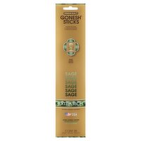 Gonesh Extra Rich Sage Air Freshener Incense Sticks, 20 count