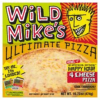 Wild Mike's Rebel 9" Happy Hour 4 Cheese Ultimate Pizza, 16.73 oz