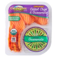 Cal-Organic Farms Organic Carrot Chips & Guacamole, 5 oz